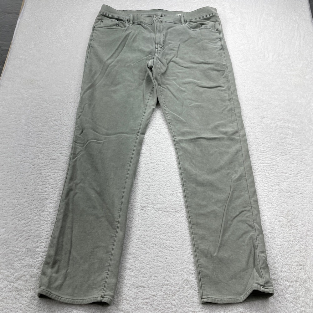 Faherty Brand Mens Size 40 Gray Slim‎ Fit Denim Pants Casual Everyday Trousers